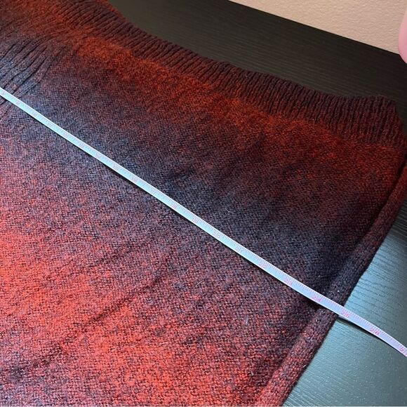 ✨ La Fee Maraboutee Paris Red Black Sweater Poncho 4 - Picture 10 of 11